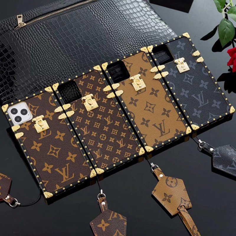 Louis Vuitton Eye Trunk Case for iPhone 14 13 12 Pro Max leather Luxury iphone13 14 pro max 13 12 11 mini cover case