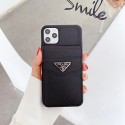 prada iPhone 13 Pro Max 12s/13 mini case leather Luxury brand Case Back Cover card holder