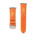 Hermes Leather strap Band For Apple Watch 7/6/se 5/4 38/4042/44mm orange men 