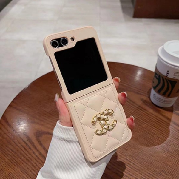 Chanel Galaxy Z Flip 3 4 5 5G Case coque hulleFashion Brand Full CoverLuxury designer samsung phone case hülle coque galaxy z flip fold 5 4 3 2samsung Case Custodia Hulle Funda
