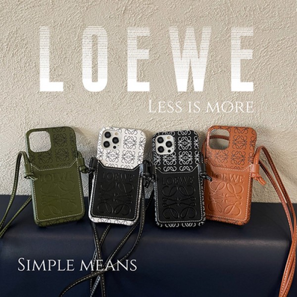 loewe iphone 13 mini 13 pro max case leather Crossbody Cardholder Designer iPhone Case For All iPhone Models iphone 12 11 pro max 13