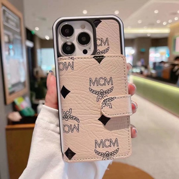 Luxury mcm leather card holder wallet iPhone 13/14 Pro max Case Back Cover coqueShockproof Protective Designer iPhone Caseoriginal luxury fake case iphone xr xs max 14/12/13 pro max shellFashion Brand Full Cover housse