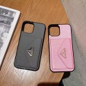 prada iphone 12 13 mini 13 pro max case cover  card leather luxury designer Prada iPhone 7 8 Plus xs xr 11 12 pro max Card Case Pull Cover