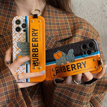 Burberry iPhone 13 11 / 12 Pro Max Case leather panda cute Luxury Bears Silicone Designer iPhone Case For All iPhone Models