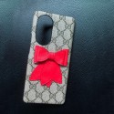 gucci galaxy s22 plus ultra case cover gucci monogram a52 s21+ plus note20 Leather  ribbon case lady girl