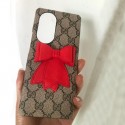 gucci galaxy s22 plus ultra case cover gucci monogram a52 s21+ plus note20 Leather  ribbon case lady girl