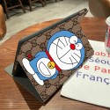 GUCCI Doraemon iPad Air5/4 10.9inch case iPad 9 2021 mini6 8.3 cover stand iPad Pro 2018 12.9 leather case