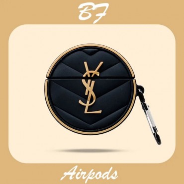 YSL Style Airpods 3 case Cushion Protective Case For Apple Airpods 1 & 2 & Pro Yves Saint Laurent Original Luxury Airpods Pro 3/2/1 Case 