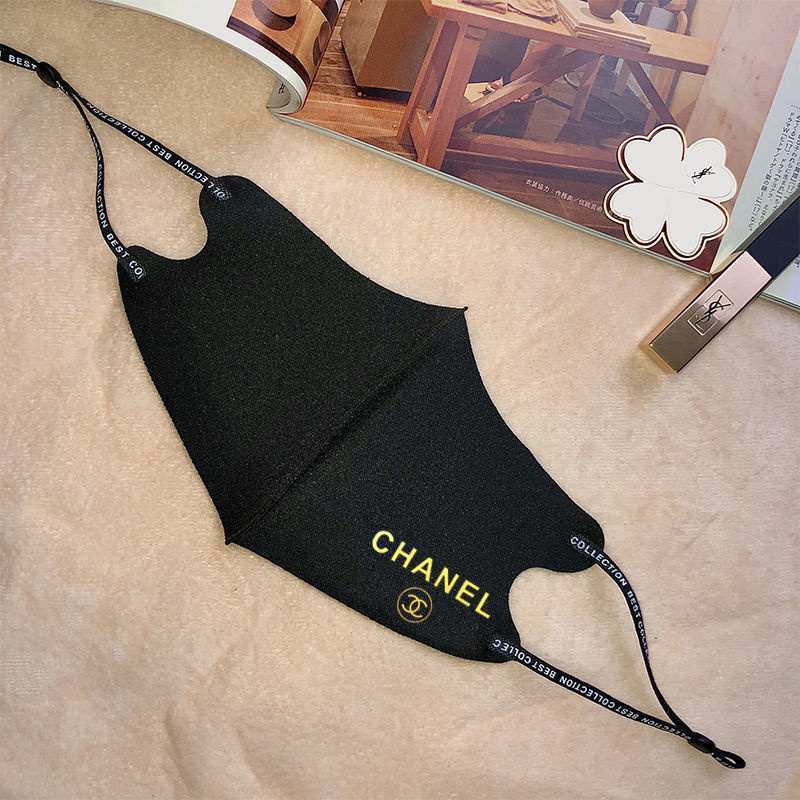 Luxury Designer chanel cloth masks Fashion Soft Face Mask  Washable Fabric  with adjustable ear loops Cloth Reuse Anti Dust Protective Top Quality Masks 2 Pcs