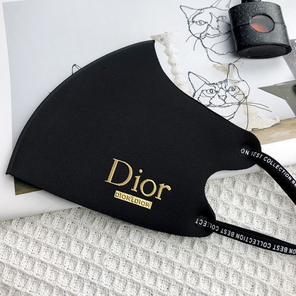 dior summer cool Covid Reusable Face Mask Soft Cotton black Washable Face Covering for Adults Fast Shipping