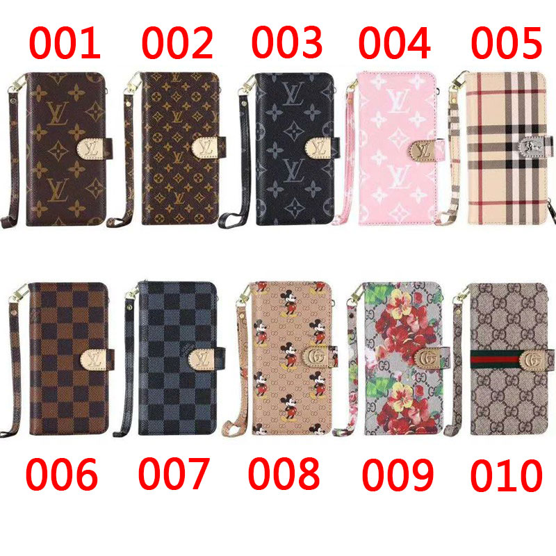 lv Burberry gucci disney Leather Wallet Folio Flip Case for iPhone 12 13 15 14 pro max