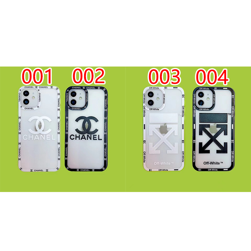 chanel off white clear iphone 13 12 pro max 13 mini case