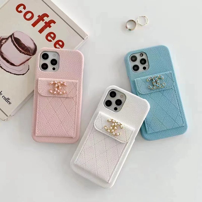 leather women Card iphone 13 pro max caase Shell Covers