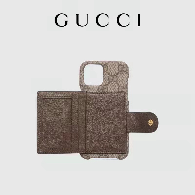 gucci iPhone 13/12 Pro Max Wallet Flip Case Luxury 