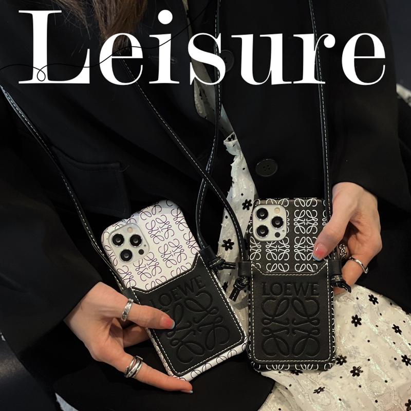 luxury designer iphone 13 pro max case leather Crossbody Cardholder Designer