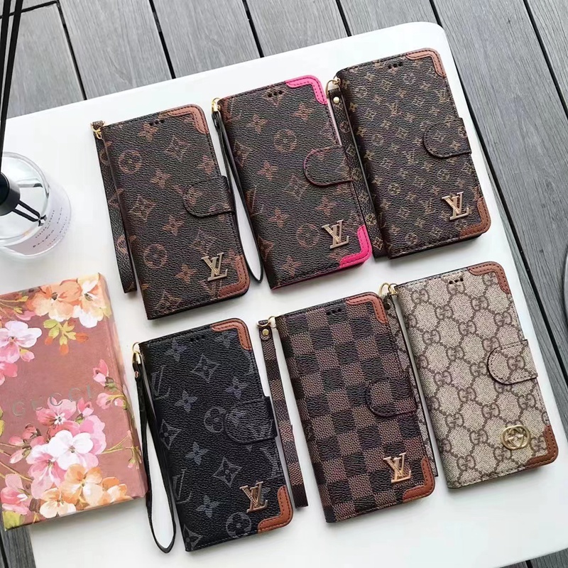 gucci lv Luxury Leather wallet iphone 13 pro max case