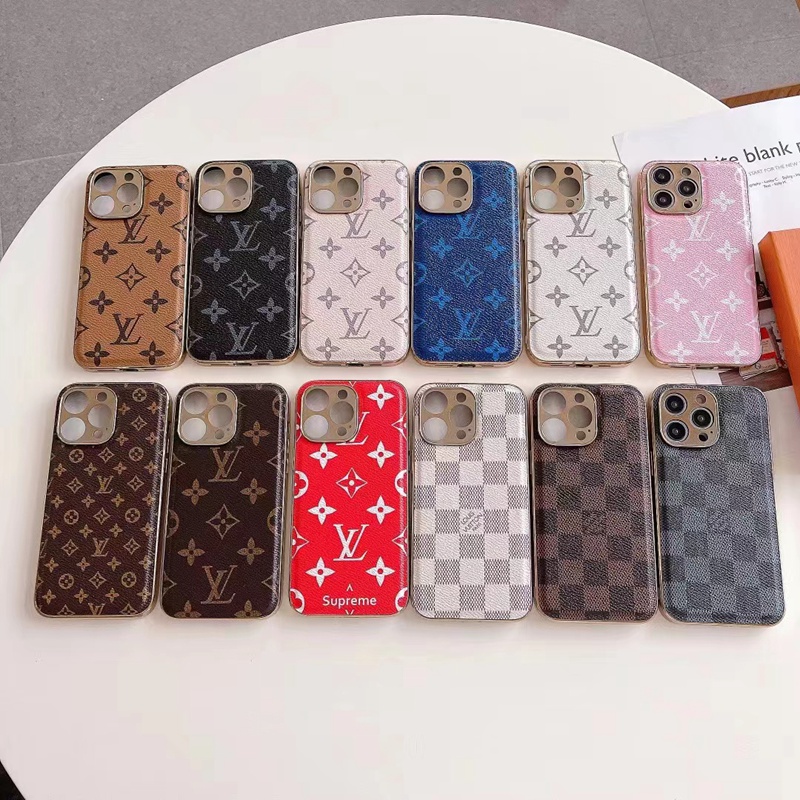 Luxury Louis Vuitton iPhone 13/14 Pro max Case Back Cover coque Lv iPhone se 3 13/14 Pro Max Wallet Flip Case