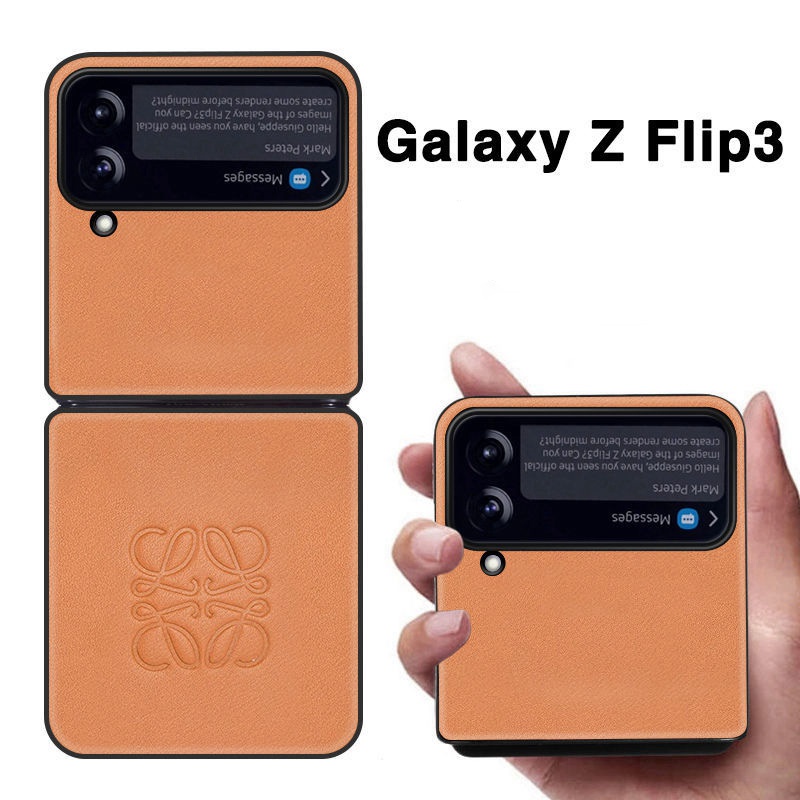 loewe galaxy z fold 3/2 flip 2/3 leather Fashion Brand Full Cover case
